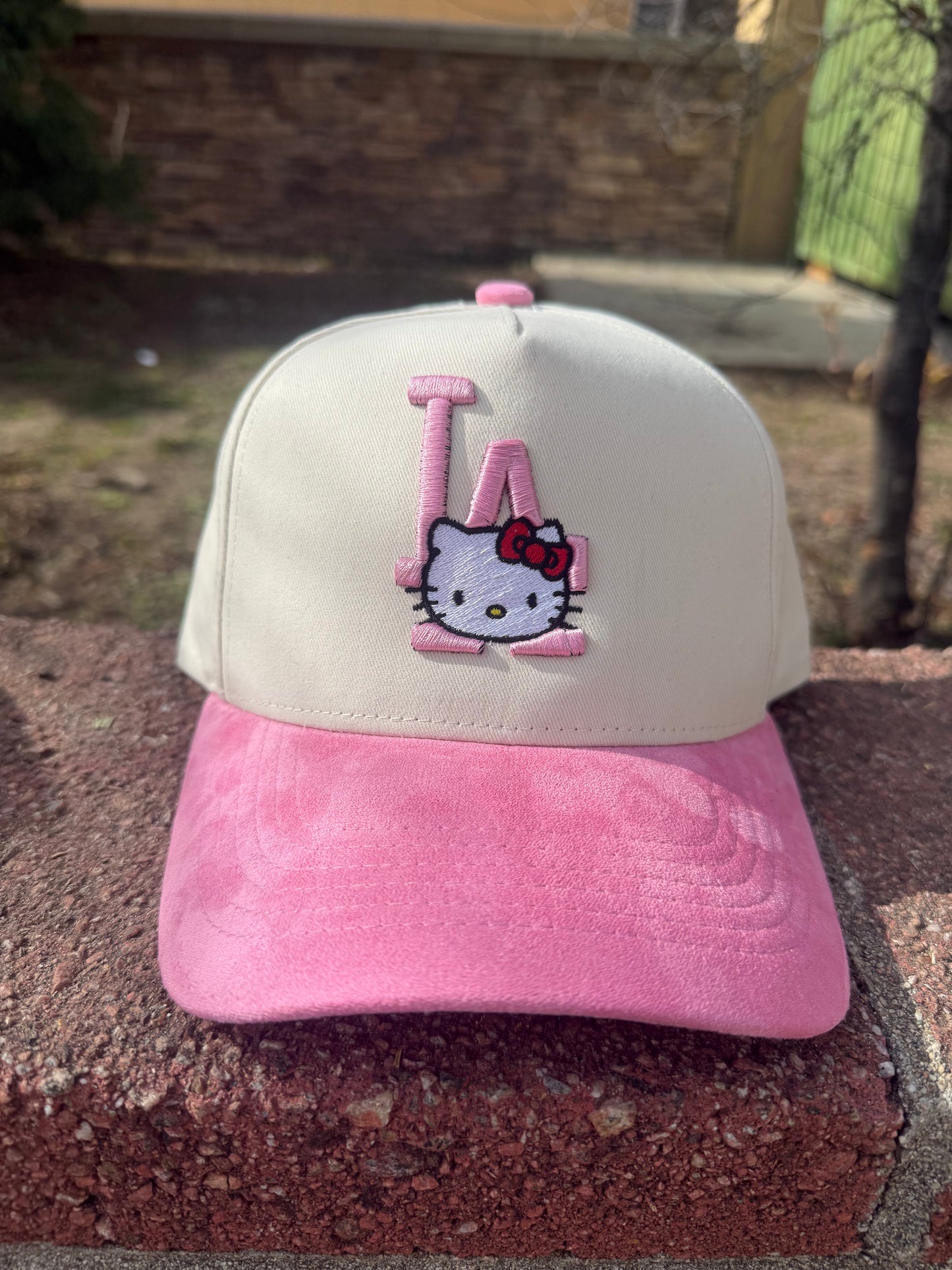 LA Pink Suede Snapback