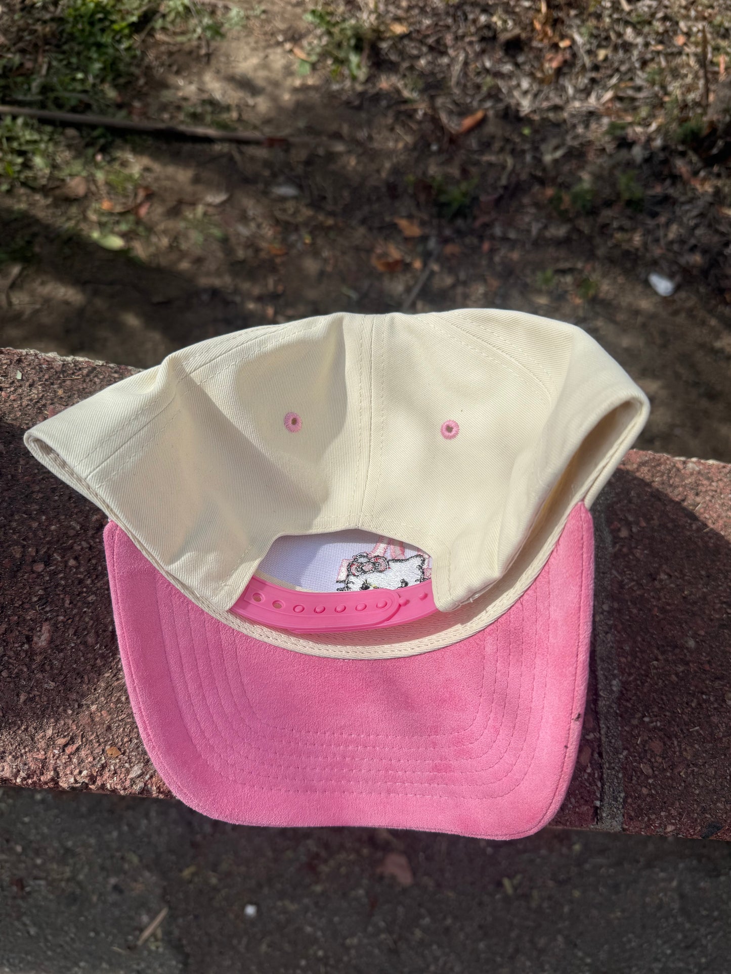 LA Pink Suede Snapback